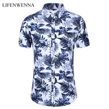 Big Size 5XL 6XL 7XL 2020 New Summer Men's Casual Shirt Fashion Flower Print Short Sleeve Shirts Me Beach Hawaiian Shirt Male 2024 - buy cheap