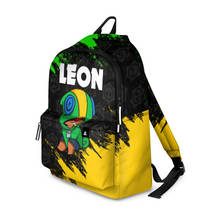 Mochila 3d brawl estrelas leon 2024 - compre barato