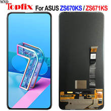 Tela lcd touch de 6.67 polegadas para asus zenfone 7 zs670ks/7 pro zs671ks, tela lcd sensível ao toque para asus zs670ks zs671ks 2024 - compre barato