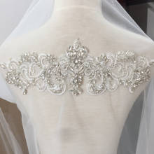 Aplique de novia con cuentas de diamantes de imitación de cristal transparente para cinturón de boda, faja nupcial, accesorios de alta calidad 2024 - compra barato