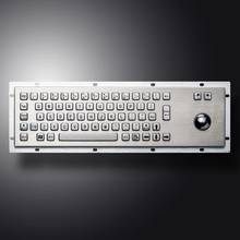 65 Keys Customized Industrial Trackball Mouse 304 Stainless Steel Metal Keyboard 2024 - buy cheap