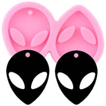 3D Alien Mask Silicone Molds DIY Baby Birthday Cupcake Topper Fondant Cake Decorating Tools Candy Clay Chocolate Gumpaste Moulds 2024 - buy cheap