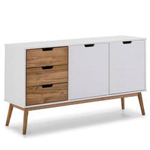 Java sideboard 3 drawers and 2 doors White/wax or anthracite gray/wax 140cm (length) 40cm (width) 80cm (height) 2024 - buy cheap