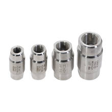 1pc 1/8'' 1/4'' 3/8'' 1/2'' Female Thread  304 Stainless Steel High Pressure Check Valves Gas Water One-way Valve DN6 DN8 DN10 2024 - buy cheap