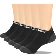 Yuedge meias esportivas unissex de algodão, meias felpudas casuais para esportes, ciclismo, corrida, cano baixo 2024 - compre barato