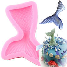 Mermaid Tail Silicone Mold DIY Party Fishtail Cake Decorating Tools Cupcake Topper Fondant Mold Candy Resin Clay Chocolate Molds 2024 - buy cheap
