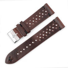 Onthelevel Porous Leather Strap Watch Band 19mm 20mm 22mm Watchbands Breathable Watch Band With Quick Release Bars #D 2024 - buy cheap