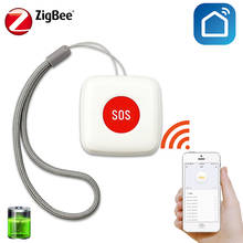 Tuya Zigbee Wireless Remote Control SOS Button Alarm  Emergency Help Alarm Elderly And Children Work with ZigBee Gateway 2024 - buy cheap