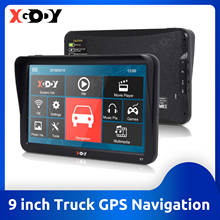 XGODY-navegador GPS para coche para camiones, dispositivo con pantalla táctil de 9 pulgadas, Bluetooth, 256MB + 8GB, Navitel, mapas gratuitos de Europa 2024 - compra barato
