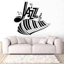 Jazz Letter Piano And Notes Wall Music Sticker  For Home And Music Room Decoration A001705 2024 - buy cheap