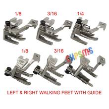 6SET LEFT&RIGHT WALKING FEET WITH GUIDE FIT FOR JUKI DU-141/1181 CONSEW 205RB BROTHER DB2-B797 B798 Typical GC6-6 Highlead+ 2024 - buy cheap