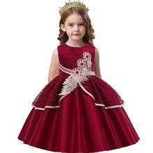 5 до 10 лет, платье с цветочным мотивом для детей вечерние свадебное платье для девочек; Платье принцессы; Платье для первого причастия, вечернее платье принцессы для девочек вечернее платье для девочек, костюм 2024 - купить недорого