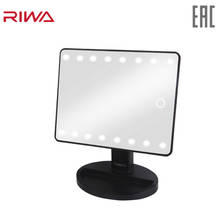 RIWA GWF146 Makeup Mirror with 16 LEDs Cosmetic Mirror with Touch Dimmer Switch Battery Operated Stand for Tabletop Bathroom Travel 2024 - buy cheap