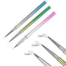 TP 3Pcs/Set UV Gel Drawing Painting Nail Liner Brush Acrylic Nail Pen French Nail Mixed Colors Gourd Handle Nail Art DIY Tools 2024 - buy cheap