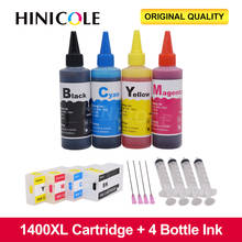 HINICOLE 400ml Printer Ink Refill Kit + PGI1400 XL Ink Cartridge Compatible For Canon PGI1400 MAXIFY MB2040 MB2140 MB2340 MB2740 2024 - buy cheap