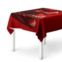 Tablecloth 3D Red Skull 2024 - buy cheap