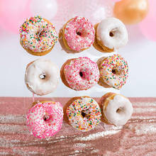 Parede de donut acrílico donut detém doces doces expositor cremalheira para a festa de aniversário suprimentos do chuveiro do bebê decorações de mesa de casamento 2024 - compre barato