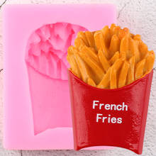 3D French Fries Foods Silicone Molds Cupcake Topper Fondant Mold Cake Decorating Tools Candy Clay Chocolate Gumpaste Moulds 2024 - buy cheap