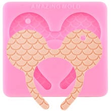Mouse Headband Silicone Molds DIY Craft Keychain Epoxy Resin Mould Polymer Clay Pendant Jewelry Making Moulds 2024 - buy cheap