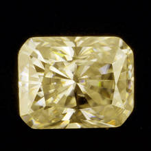 champagne / light and dark yellow color retangle shape radiant cut shape   Moissanite  loose stone 2024 - buy cheap