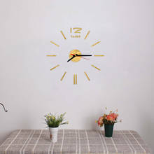 Специальное предложение 3d большое акриловое зеркало настенные часы краткое Diy кварцевые часы натюрморт украшения дома наклейки для гостиной 2024 - купить недорого