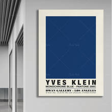 Cartaz azul monocromático de yves klein, exposição de los angeles dwan 1961-download digital 2024 - compre barato