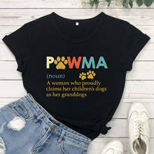 Camiseta de definição de pawma, camiseta para o dia das mães, cachorro, camisetas para presente, moda feminina, casual, vintage, estética 2024 - compre barato