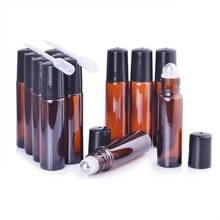 50pcs 1ml 2ml 3ml 5ml 10ml Amber roll on bottles for essential oils roll-on refillable perfume bottle deodorant containers 2024 - buy cheap