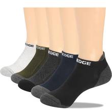 YUEDGE-calcetines tobilleros transpirables de algodón para hombre y mujer, calcetín deportivo de corte bajo para correr, talla 38-45, 5 pares 2024 - compra barato