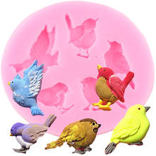 3D Birds Silicone Molds Chocolate Fondant Cake Decorating Tools DIY Craft Soap Resin Mold Cupcake Topper Candy Clay Moulds 2024 - buy cheap