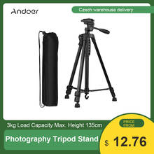 Andoer Photography Camera Tripod Stand Lightweight Aluminum Alloy with Carry Bag Phone Holder For Canon Sony Nikon DSLR Camera 2024 - buy cheap