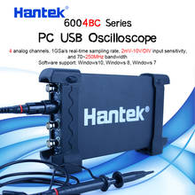 Hantek-osciloscopio USB para PC, kit de 4 canales analógicos, 1GSa/s, 70MHz, 100MHz, 200MHz, 250MHz, soporte para Winows 7, 8, 10 2024 - compra barato