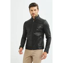 Abrigo de cuero genuino para hombre, producto original de 100, molde ajustado, Jack, Color negro, producción de pavo, envío rápido 2024 - compra barato