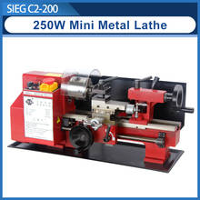 Mini Precision Metal Lathe/SIEG 250W motor+C2-200mm 2500RPM Variable Speed Mini Lathe/working length Micro Wood & Metal Lathe 2024 - buy cheap