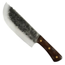 Дамаск 5Cr15 Нержавеющая сталь 7,5 дюймовые кованые разделочная Ножи высокое нож из углеродистой стали для овощей для нарезки мяса, Ножи Кухня Кливер 2024 - купить недорого