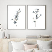 Magnolia Flower Posters and Prints Watercolor Floral Bedroom Wall Art Canvas Painting Wall Pictures for Living Room Home Decor 2024 - buy cheap