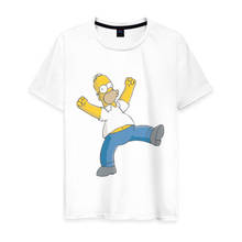 Мужская футболка хлопок Гомер симпсон 2024 - купить недорого