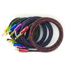 Cable de Clip de tatuaje colorido de piel de serpiente de 1,8 m, enchufe RCA de cobre para máquina de tatuaje, Kit de alimentación rotativo y fuente de alimentación, herramientas de tatuaje. 2024 - compra barato