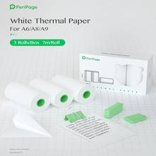 Peripage-papel fotográfico térmico de larga duración, etiquetas térmicas, papel adhesivo para impresora de recibos, para A6, A8, A9 2024 - compra barato