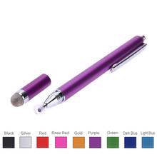2in1 Capacitive Pen Touch Screen Drawing Pen Stylus with Conductive Touch Sucker Microfiber Touch Head for Tablet PC Smart Phone 2024 - купить недорого