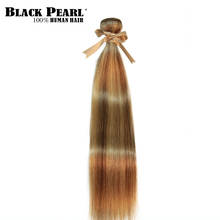 Cabelo brasileiro remy p27, p27, 10-24 polegadas, mechas de extensão, cabelo humano liso, loiro 2024 - compre barato