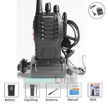 Baofeng Walkie Talkie BF-888S Two-way Radio 5W Portable Radio UHF 400-470MHz 16CH Comunicador Transmitter Radio Stations USB/EU 2024 - buy cheap