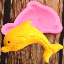 Dolphin Silicone Mold 3D Craft Soap Resin Clay Mould DIY Party Fondant Cake Decorating Tools Candy Chocolate Gumpaste Moulds 2024 - buy cheap