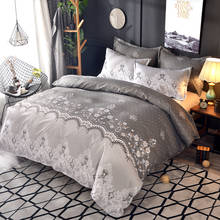 Conjunto de cama de renda com flores nórdicas, 2 ou 3 peças, capa de edredom de luxo, casal, queen, king size, 220x240, sem lençol 2024 - compre barato