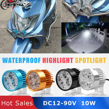Vehemo 12V-90V LED Motorcycle Headlight  Motorbike E-bike Headlamp Super Bright Light Waterproof Bulb car styling 2018 Hot 2024 - buy cheap