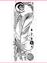 CLEAR STAMP Feather background DIY Scrapbook Card album paper craft silicon rubber roller transparent stamps 787 2024 - buy cheap