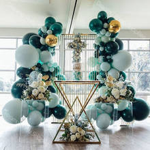 Balões de arco, guirlanda de 40 ° aniversário, decoração, balão verde escuro, casamento, aniversário, suprimentos de decoração de festa, 111 pçs 2024 - compre barato