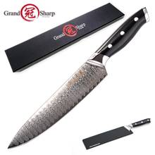 Damascus Kitchen Knife Professional Chef's Cooking Tool VG10 Japanese Damascus Steel 67 Layers Damascus Knives Black G10 Handle 2024 - buy cheap