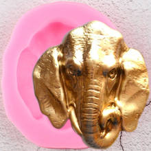 Elephant Head Silicone Molds Cupcake Topper Fondant Cake Decorating Tools Jewelry Resin Clay Mold Candy Chocolate Gumpaste Mould 2024 - buy cheap