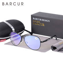 BARCUR-Gafas de luz azul para hombre y mujer, lentes de lectura para miopía, graduadas, UV400, ópticas de piloto 2024 - compra barato